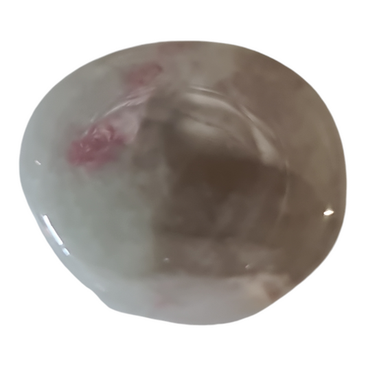 Pink Tourmaline in Quartz Palm Stone [34-36 mm]