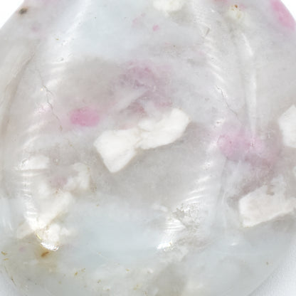 Pink Tourmaline in Quartz Palm Stone