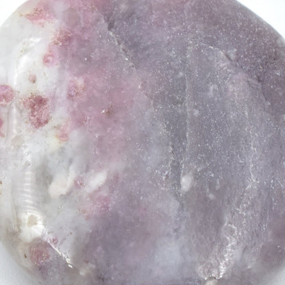 Pink Tourmaline in Quartz Palm Stone