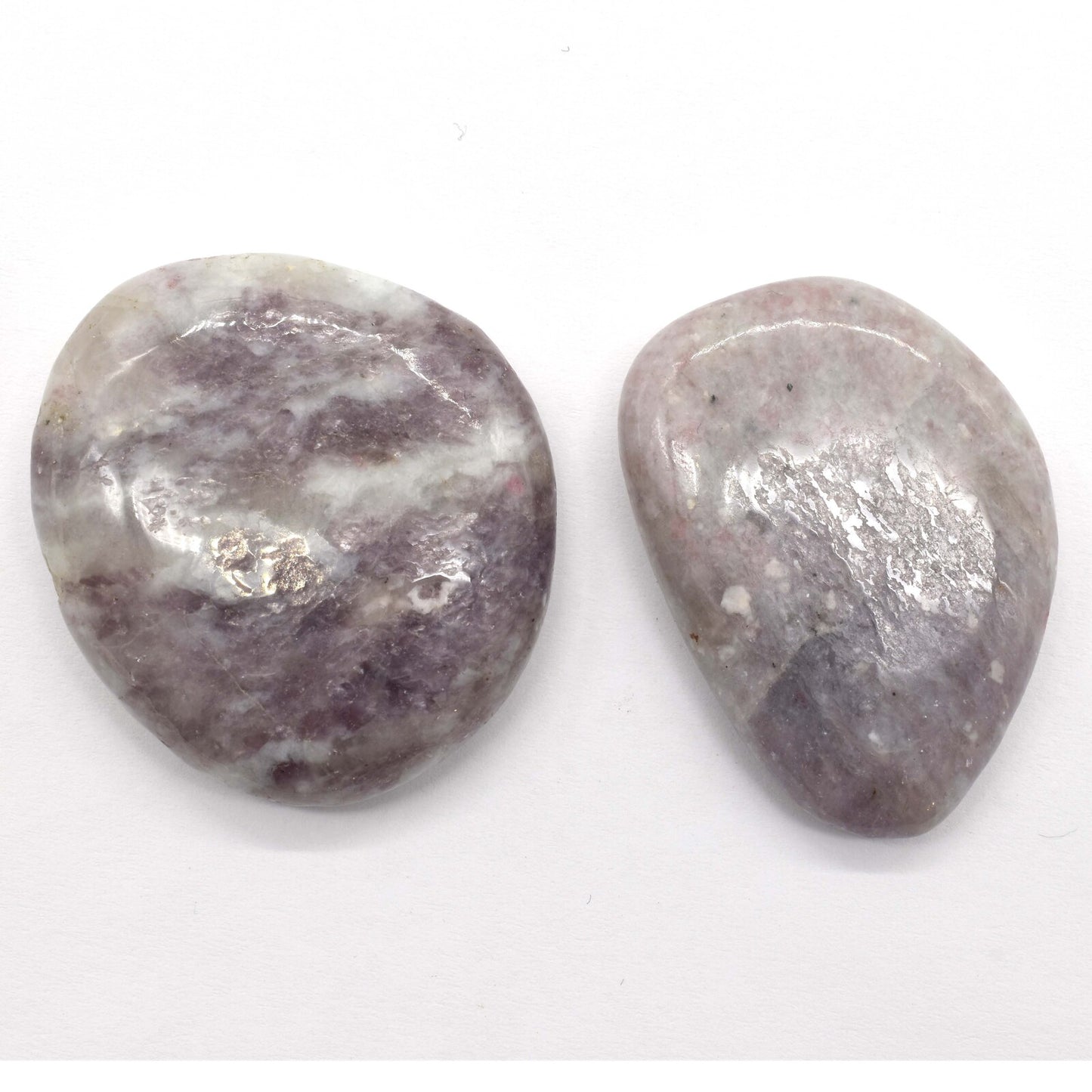 Pink Tourmaline in Quartz Palm Stone [Type 1 - 2pcs]