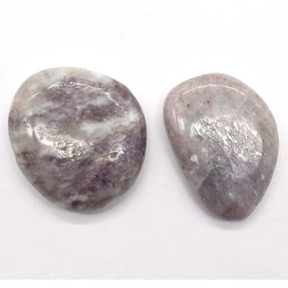 Pink Tourmaline in Quartz Palm Stone [Type 1 - 2pcs]