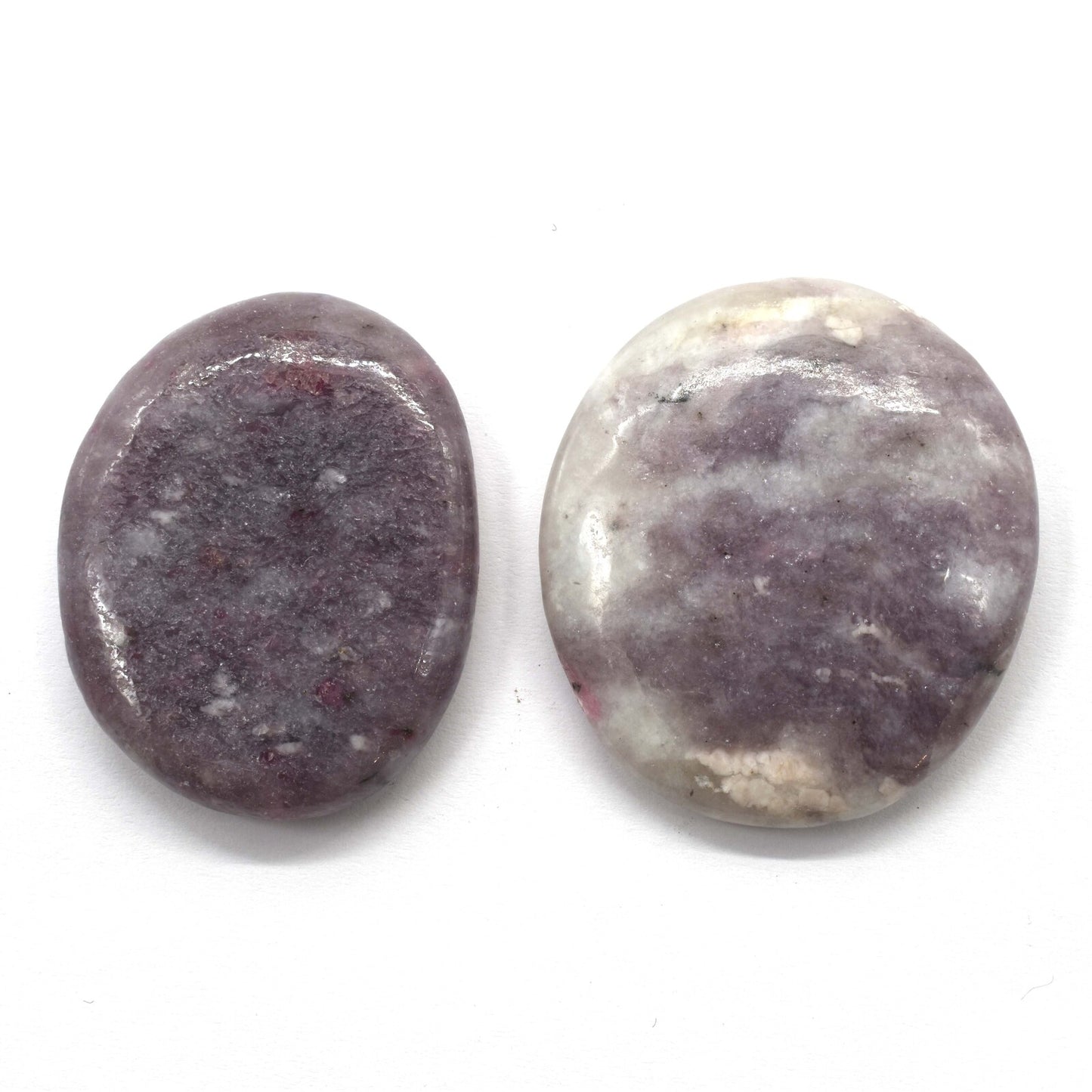 Pink Tourmaline in Quartz Palm Stone [Type 1 - 2pcs]