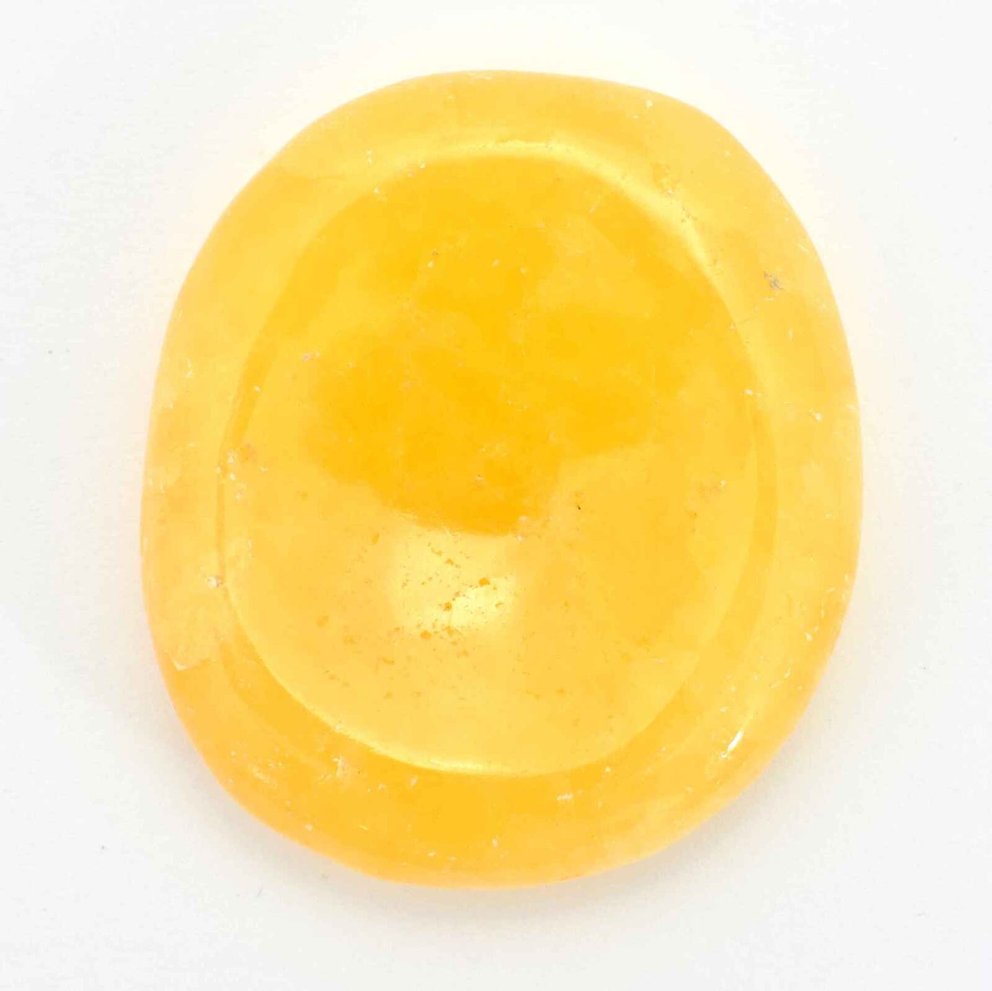 Freeform Calcite Orange Worry Stone