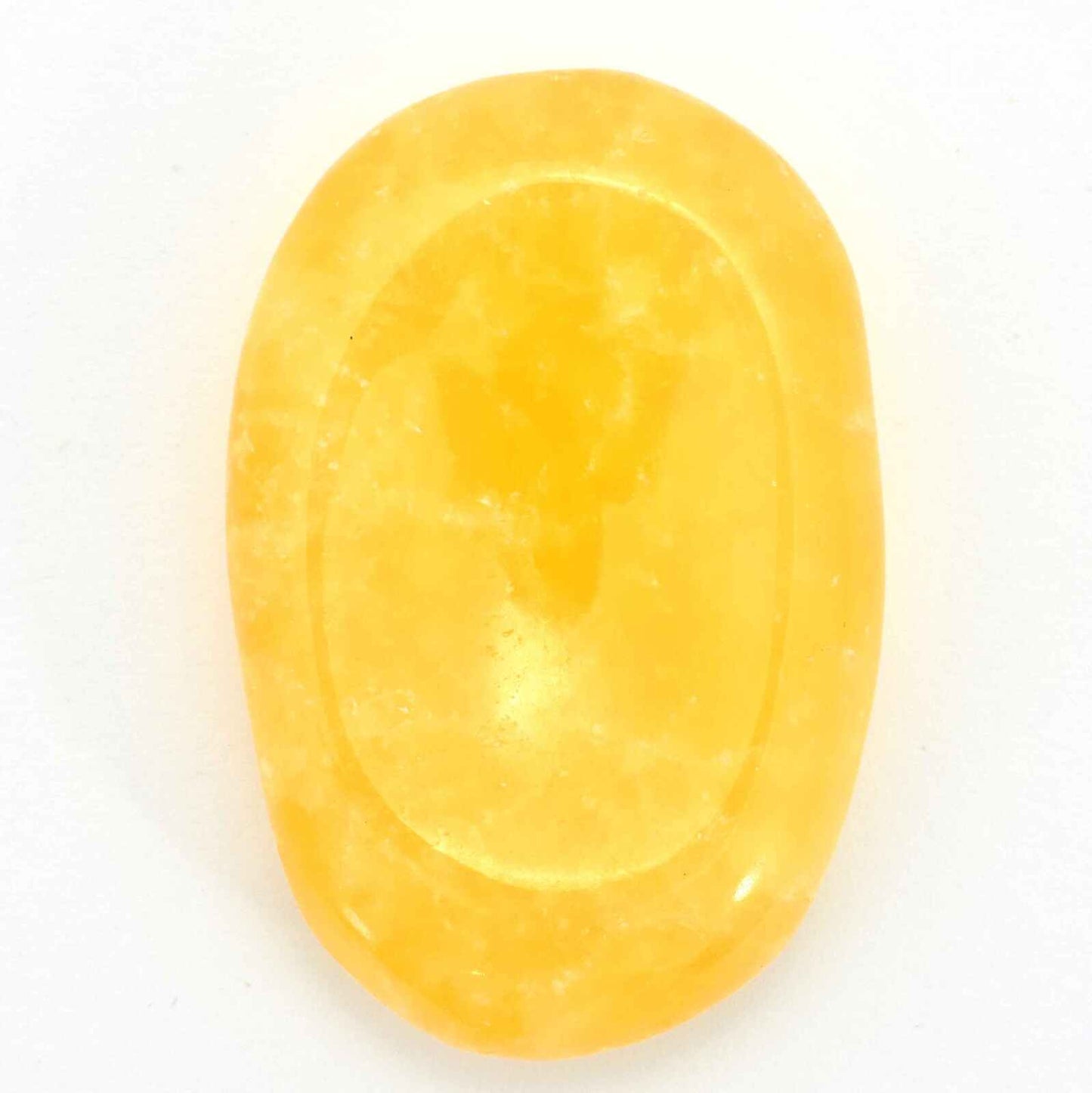 Freeform Calcite Orange Worry Stone