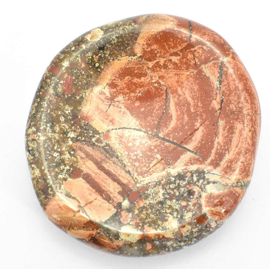 Freeform Jasper Poppy Worry Stone