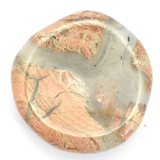 Freeform Jasper Poppy Worry Stone
