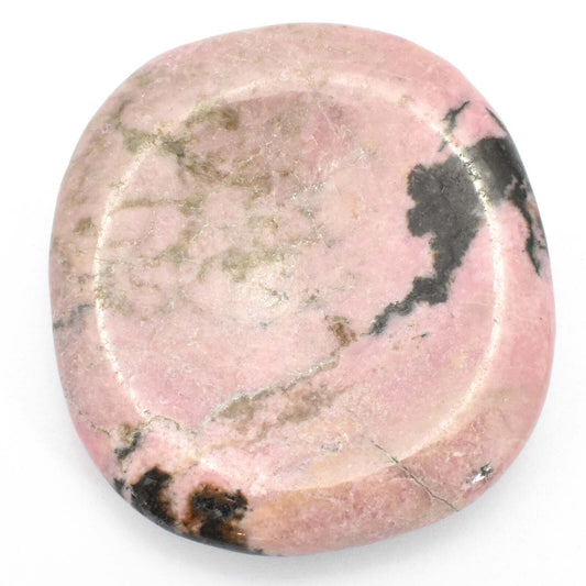 Freeform Rhodonite Worry Stone