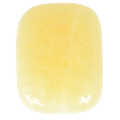 Orange Calcite Rectangle Stone Carving