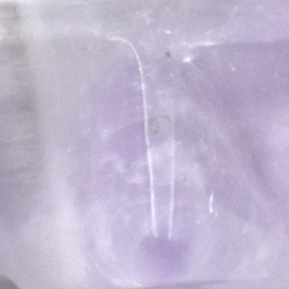 Chevron Amethyst Merkaba Carving [Light]