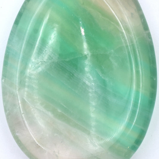 Oval Fluorite Green Worry Stone