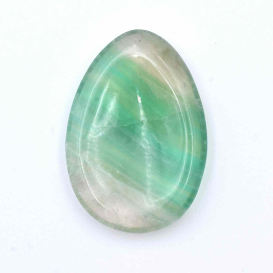 Oval Fluorite Green Worry Stone