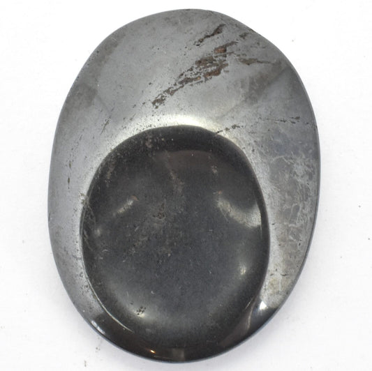 Oval Hematite Worry Stone