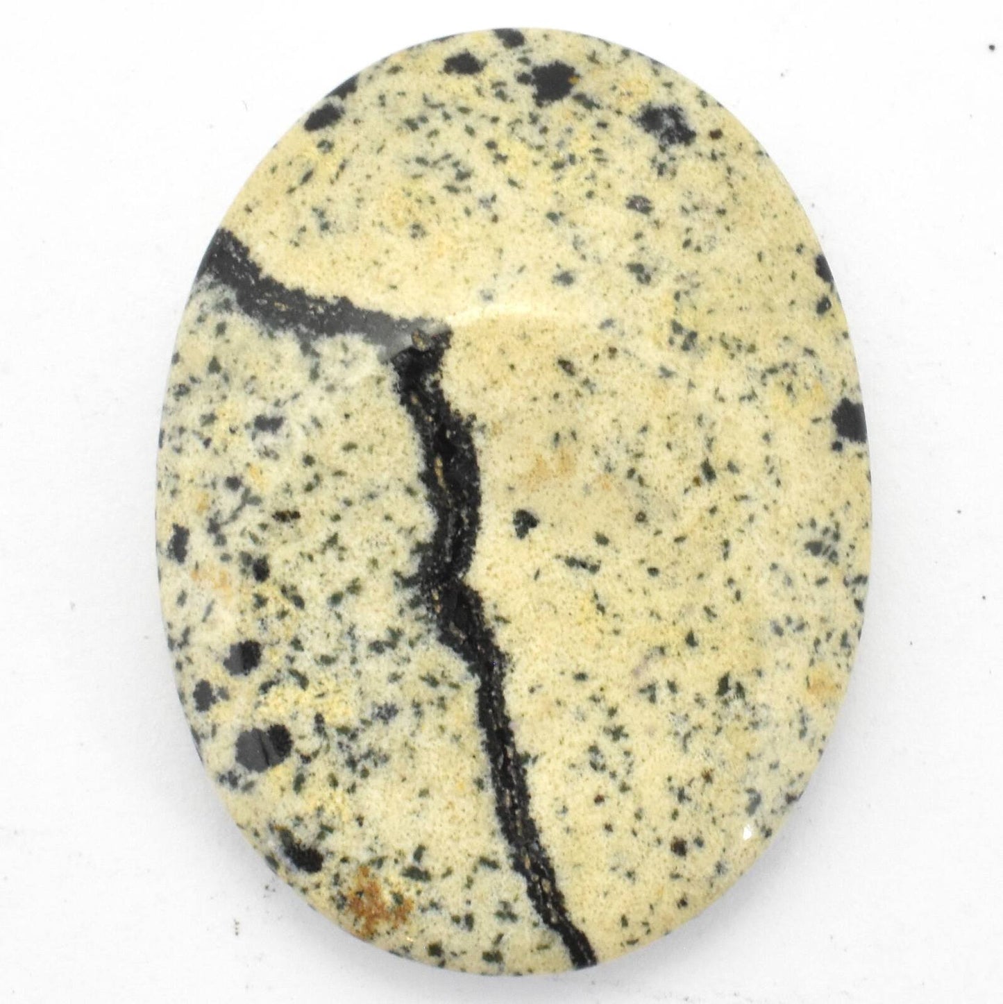Oval Jasper Dalmatian Worry Stone