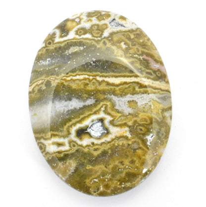 Oval Jasper Ocean Worry Stone
