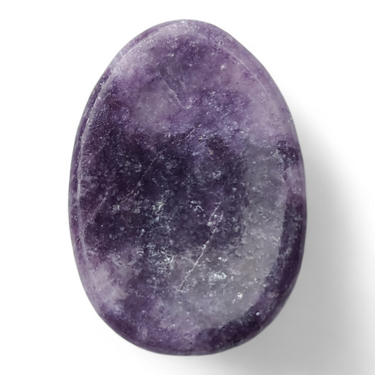Oval Lepidolite Purple Worry Stone