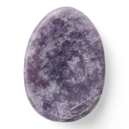 Oval Lepidolite Purple Worry Stone