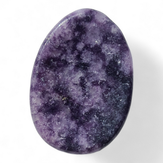 Oval Lepidolite Purple Worry Stone