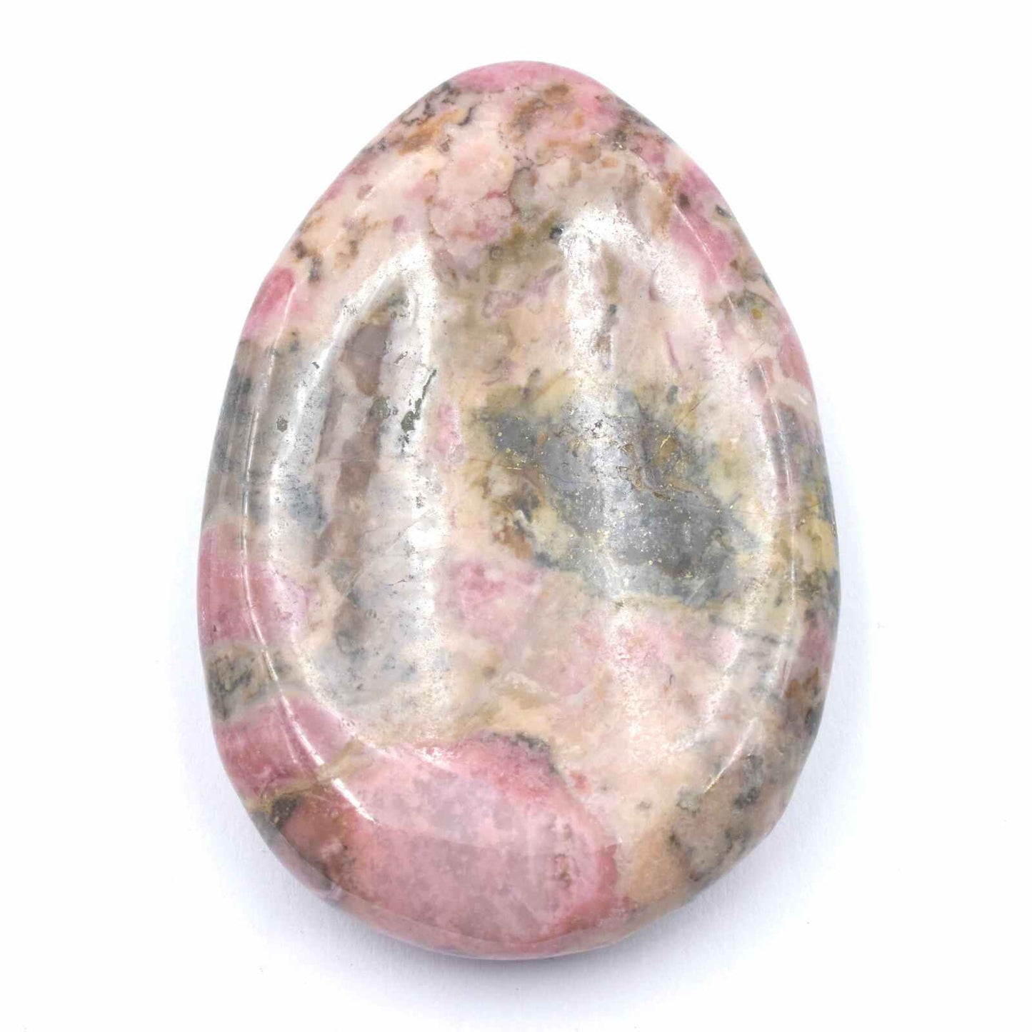 Oval Rhodonite Worry Stone