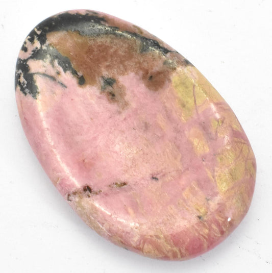 Oval Rhodonite Worry Stone