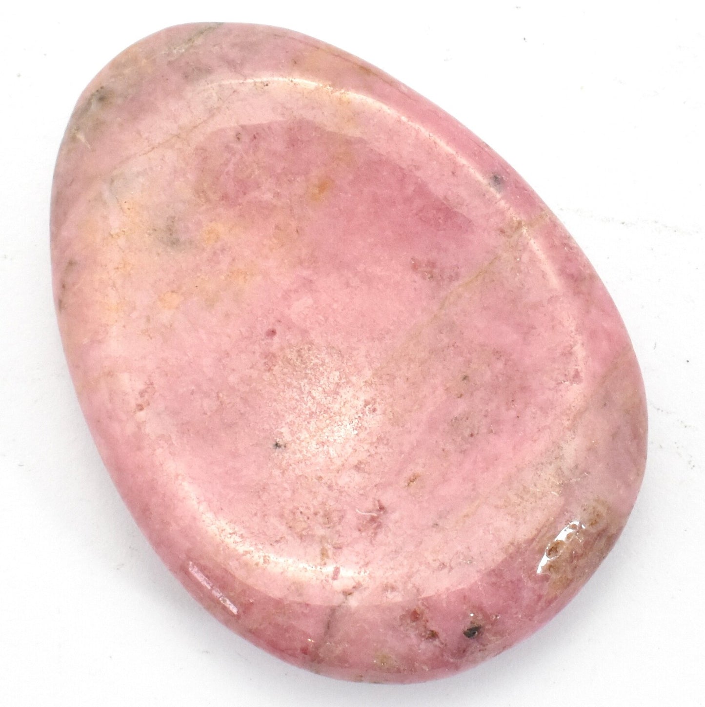 Oval Rhodonite Pink Worry Stone