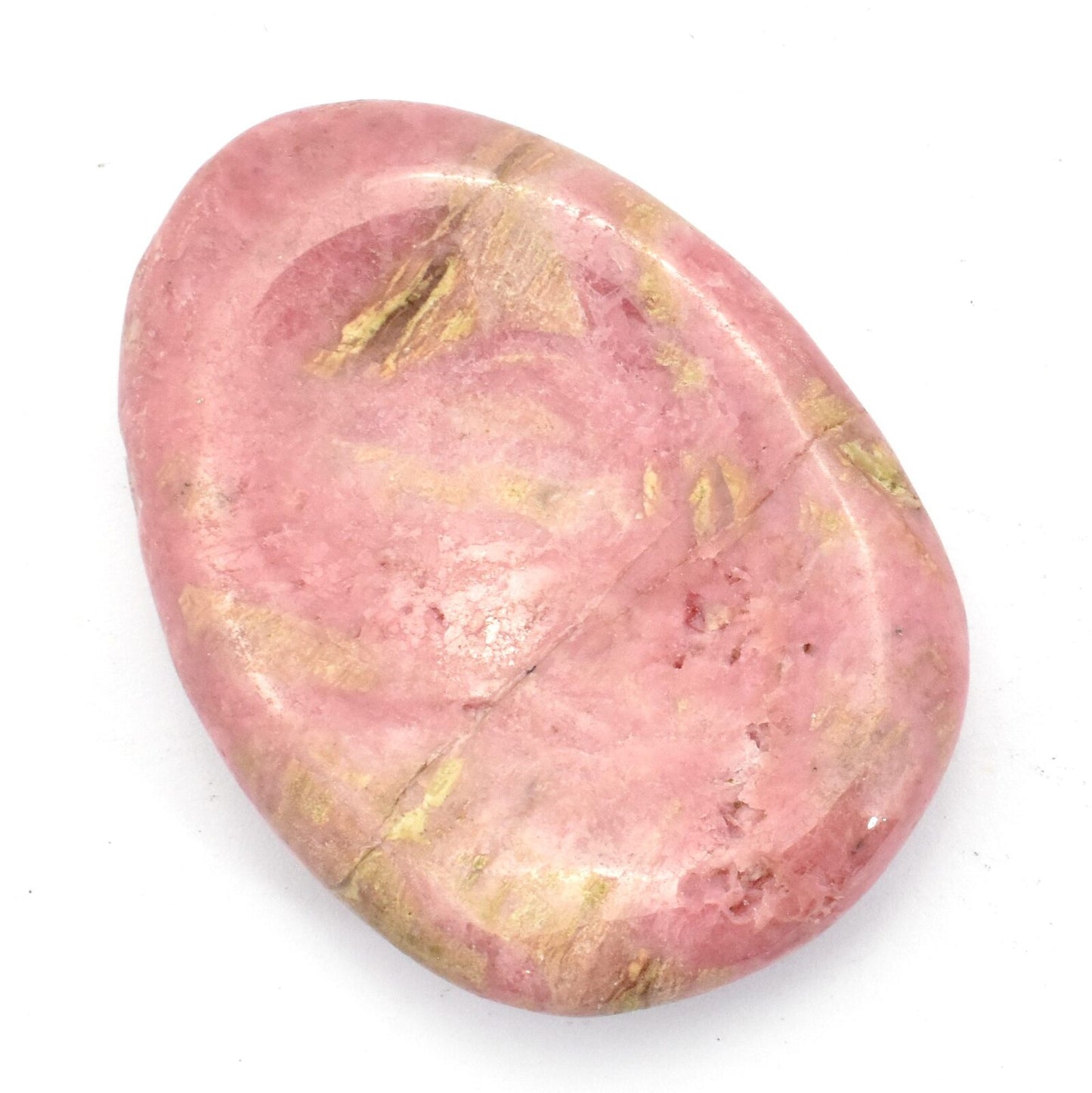 Oval Rhodonite Pink Worry Stone