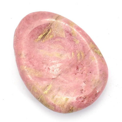 Oval Rhodonite Pink Worry Stone