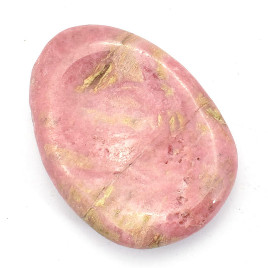 Oval Rhodonite Pink Worry Stone