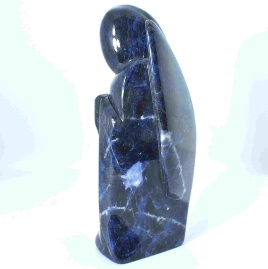 Sodalite Angel Carving [Large]