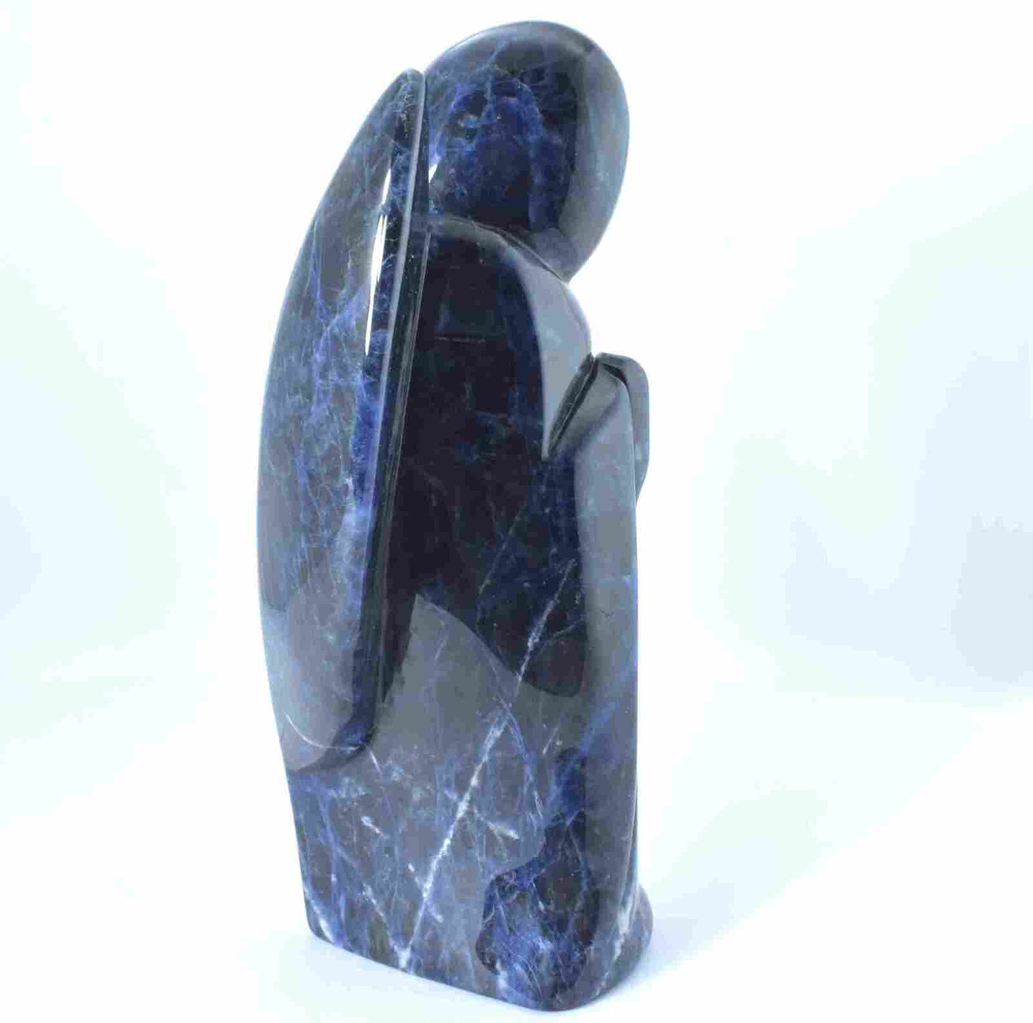 Sodalite Angel Carving [Large]