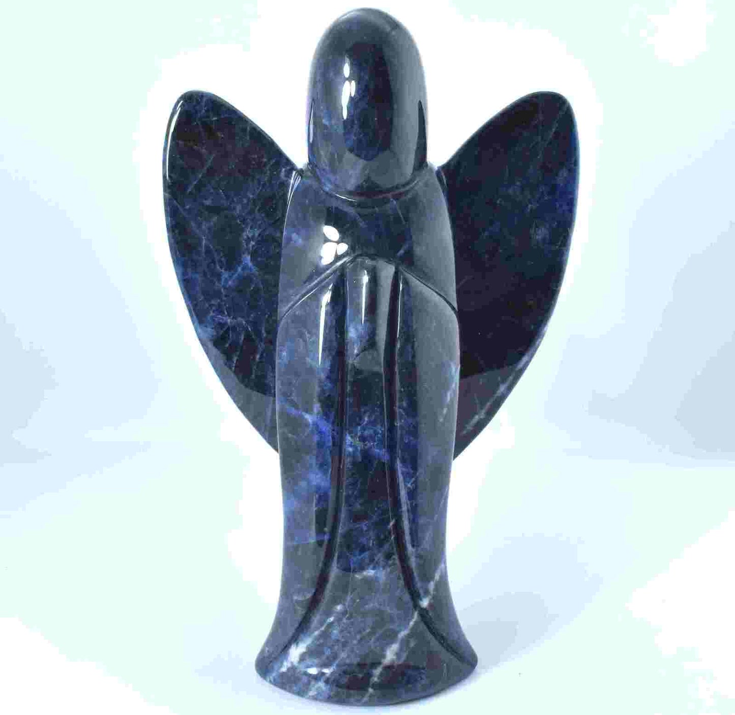 Sodalite Angel Carving [Large]
