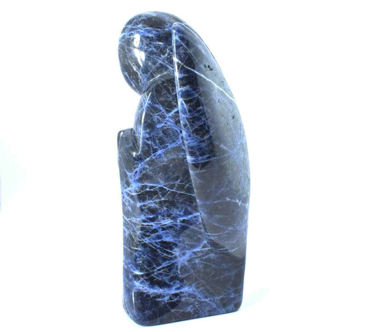 Sodalite Angel Carving [Extra Large]