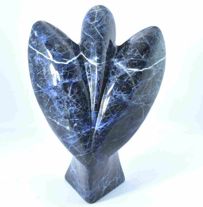 Sodalite Angel Carving [Extra Large]
