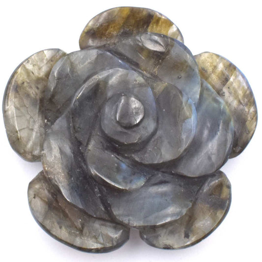 Labradorite Flower Carving