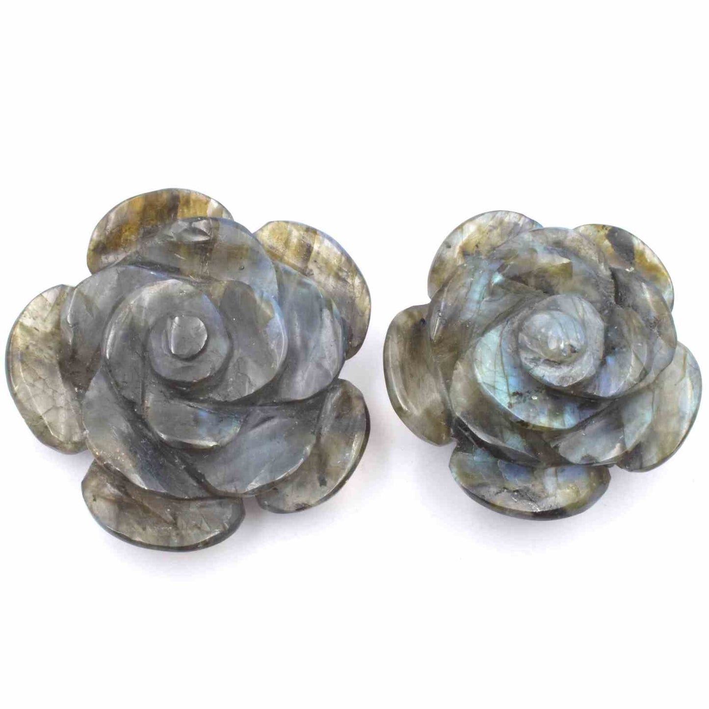 Labradorite Flower Carving