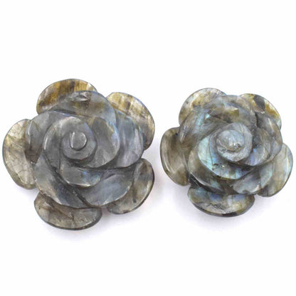 Labradorite Flower Carving