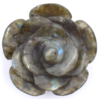 Labradorite Flower Carving