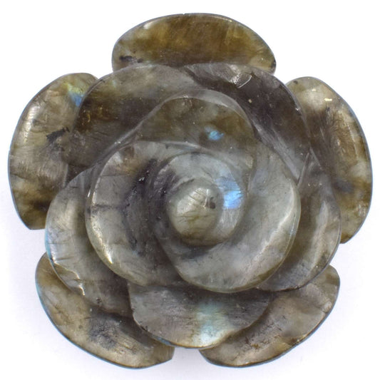Labradorite Flower Carving