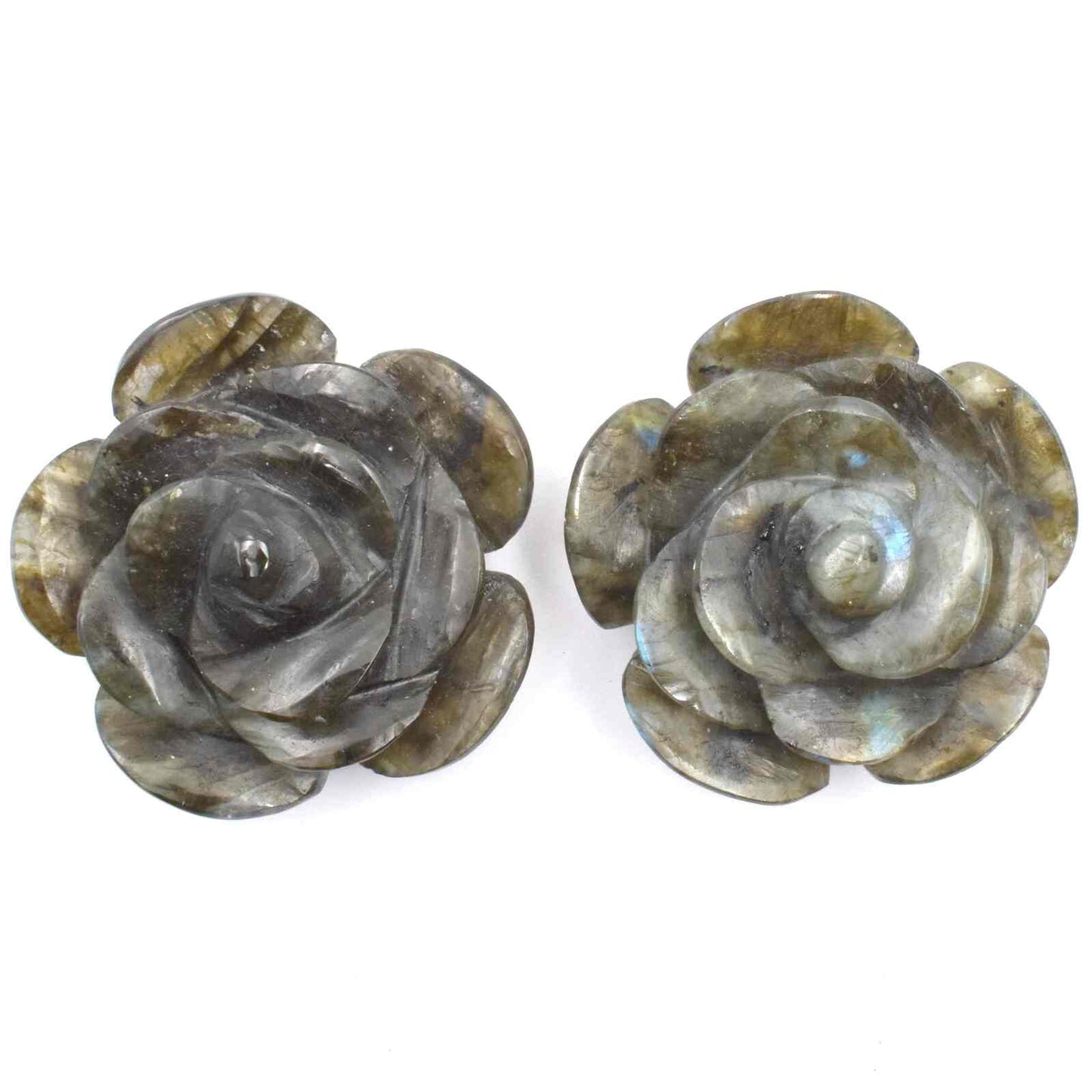 Labradorite Flower Carving