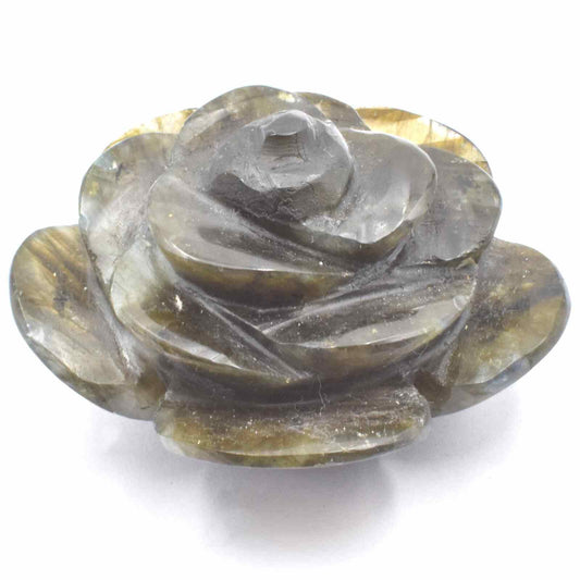 Labradorite Flower Carving